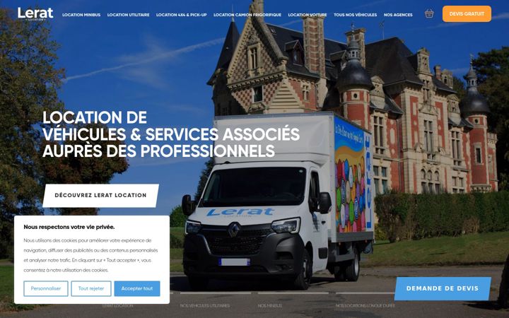 Screenshot of lerat-location.fr