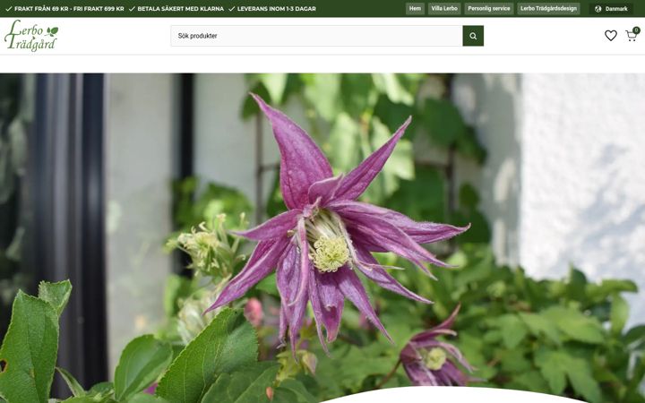 Screenshot of lerbotradgard.se