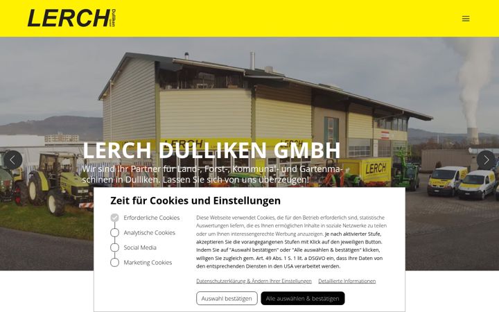 Screenshot of lerch-dulliken.ch