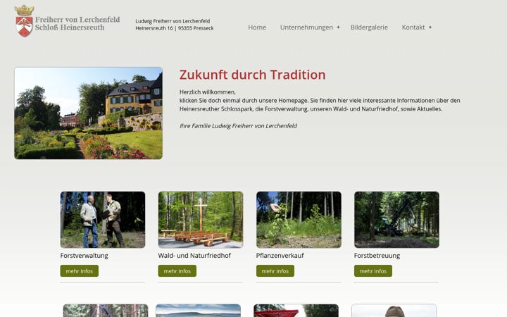 Screenshot of lerchenfeld-heinersreuth.de