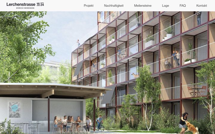 Screenshot of lerchenstrasse.ch
