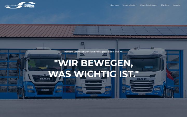 Screenshot of lerchl-transport.de