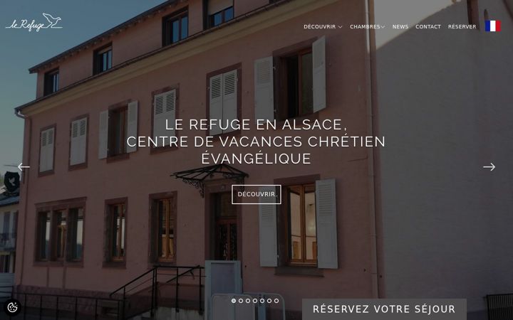 Screenshot of lerefuge-alsace.fr