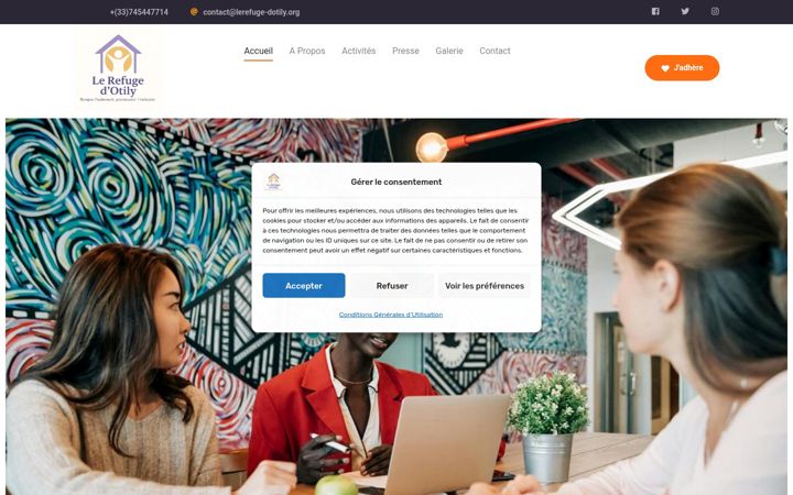 Screenshot of lerefuge-dotily.org