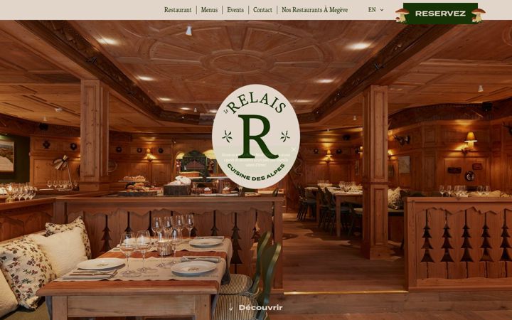 Screenshot of lerelais-megeve.fr