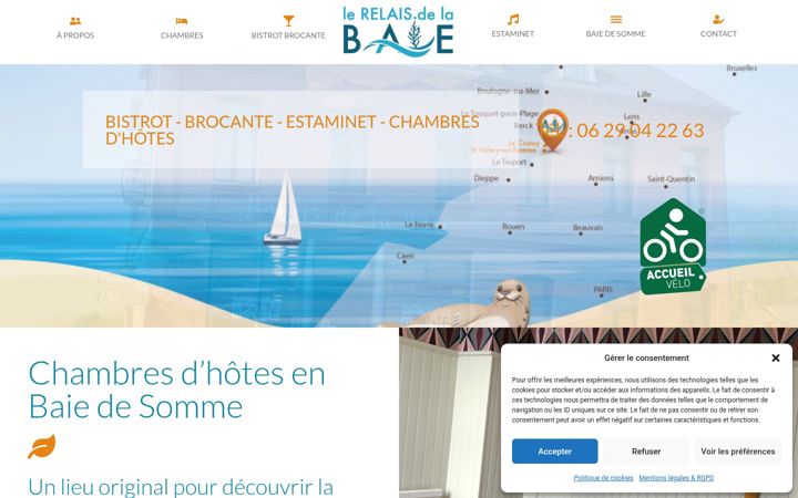 Screenshot of lerelaisdelabaie.com