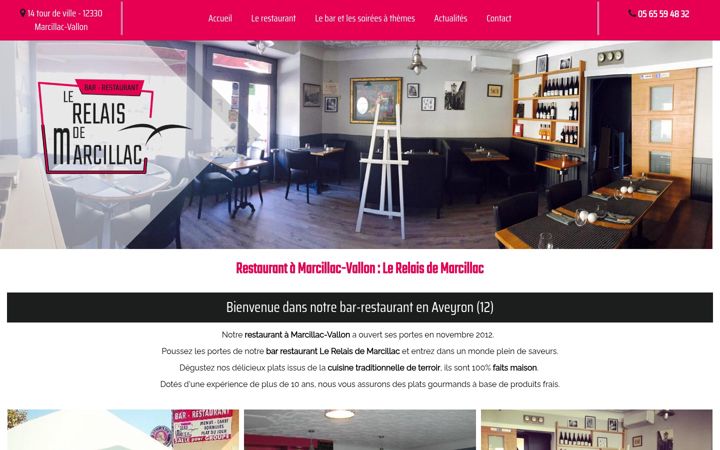 Screenshot of lerelaisdemarcillac.fr