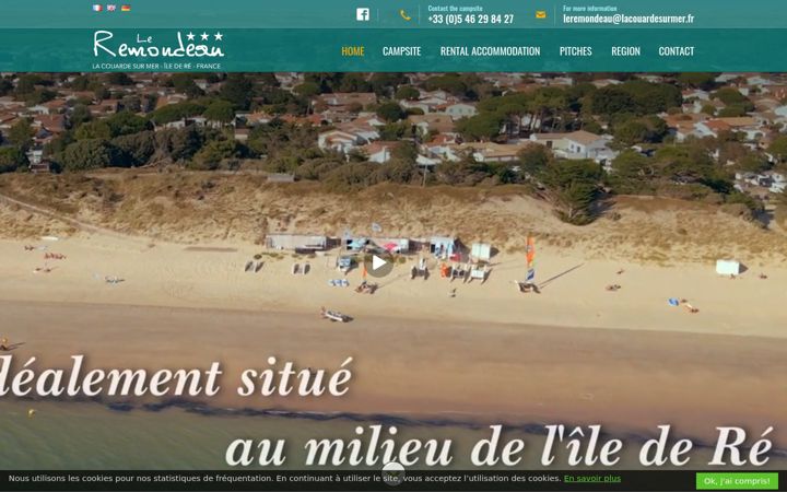 Screenshot of leremondeau.fr