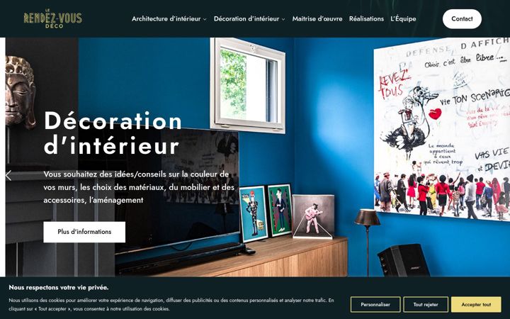 Screenshot of lerendezvousdeco.com
