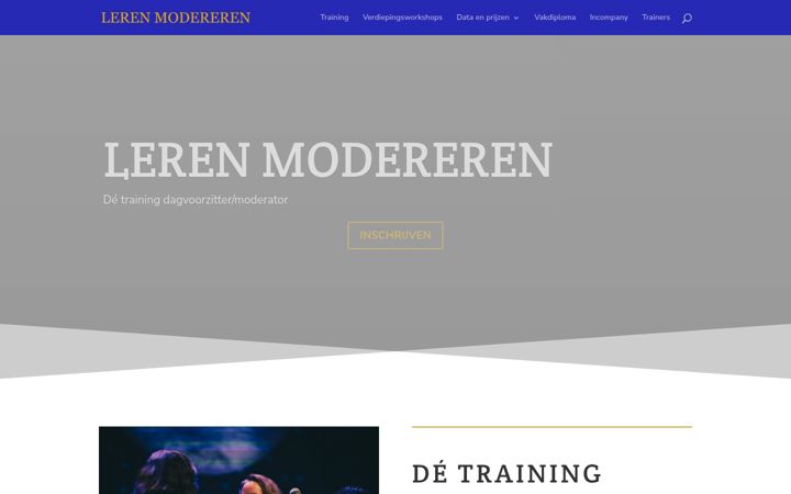 Screenshot of lerenmodereren.nl