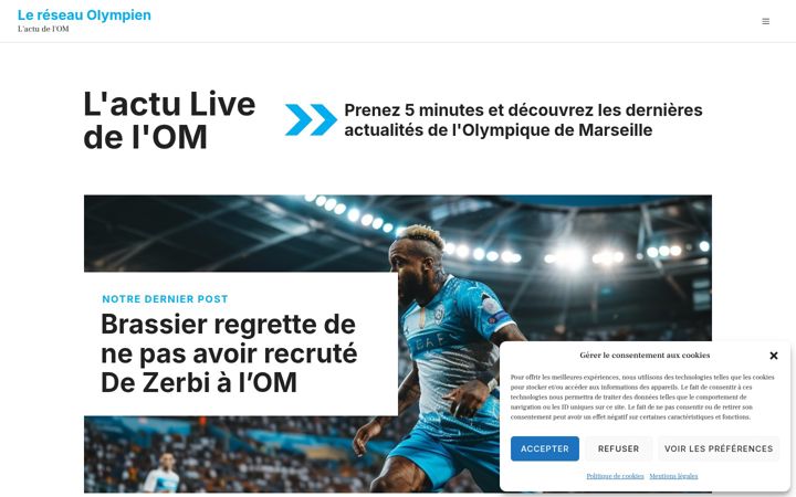 Screenshot of lereseauolympien.com