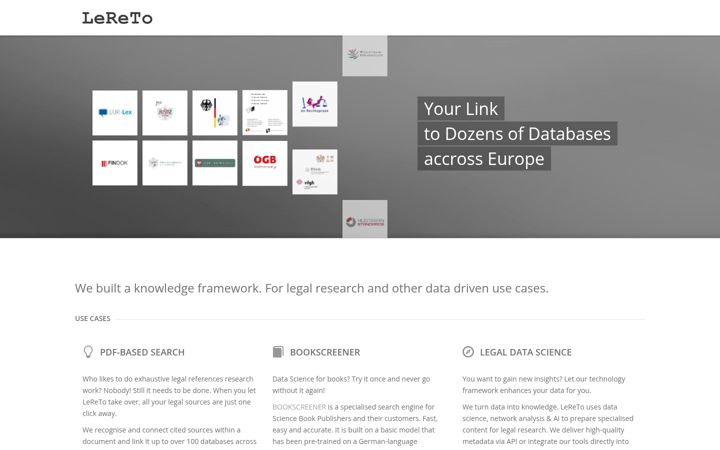 Screenshot of lereto.com