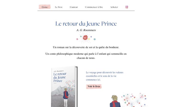 Screenshot of leretourdujeuneprince.com