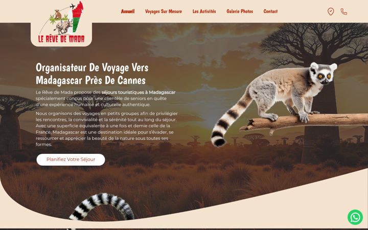 Screenshot of lerevedemada.com