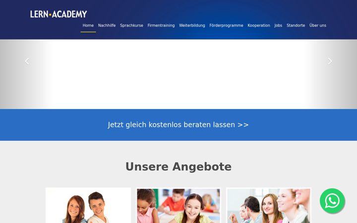 Screenshot of lern-academy.com