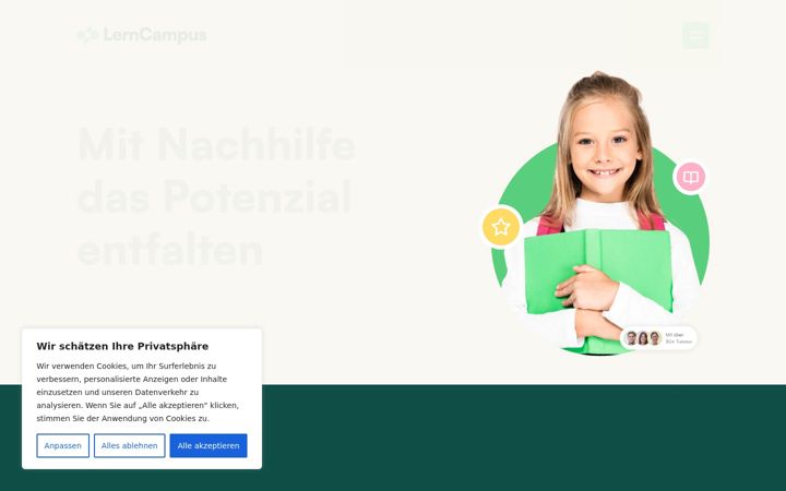 Screenshot of lern-campus.ch