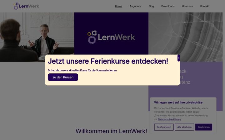 Screenshot of lern-werk.ch