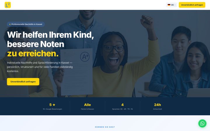 Screenshot of lern2.com
