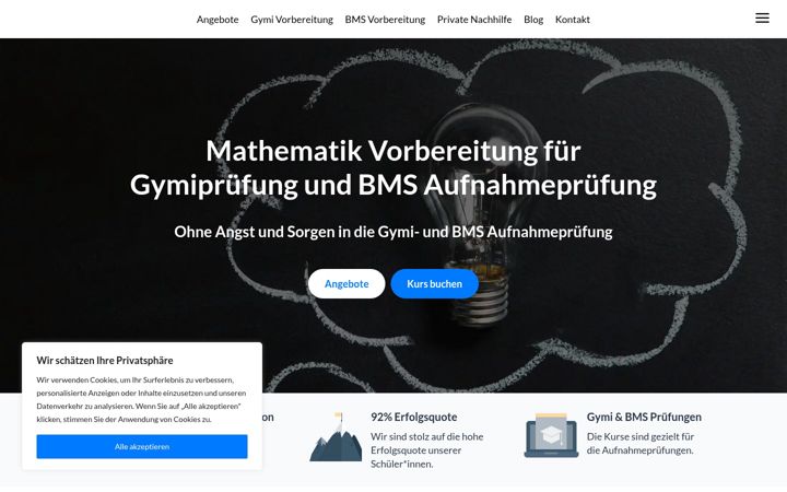 Screenshot of lernboost.ch