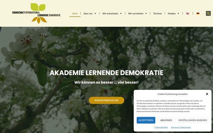 Screenshot of lernende-demokratie.de