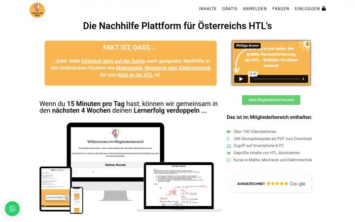 Screenshot of lernenmitkopf.com