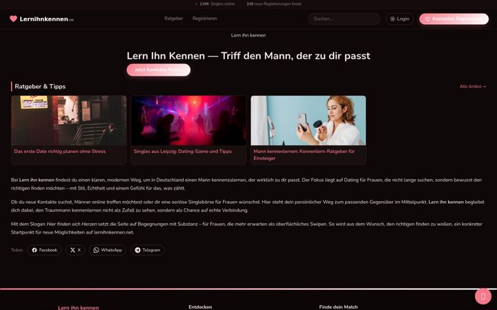 Screenshot of lernihnkennen.net