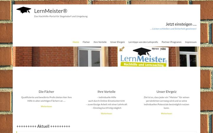 Screenshot of lernmeister.de