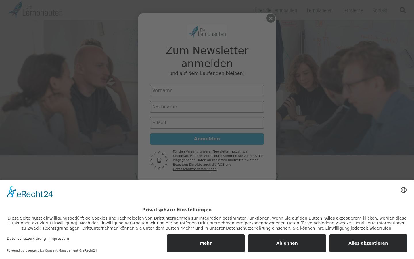 Screenshot tal-banner tal-kunsens muri qabel kwalunkwe interazzjoni