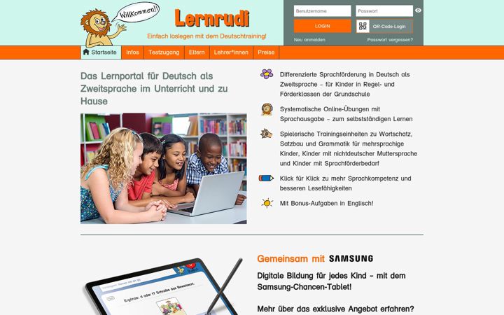 Screenshot of lernrudi.de