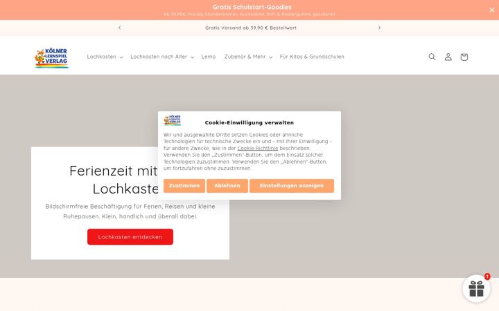 Screenshot of lernspielverlag.com
