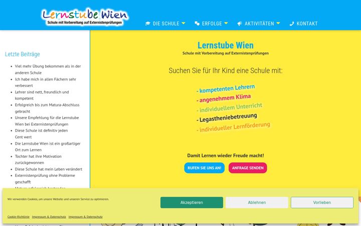 Screenshot of lernstubewien.at