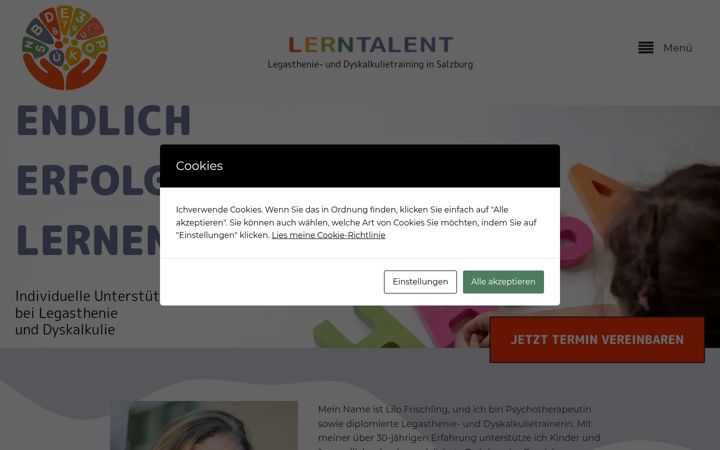 Screenshot of lerntalent.at