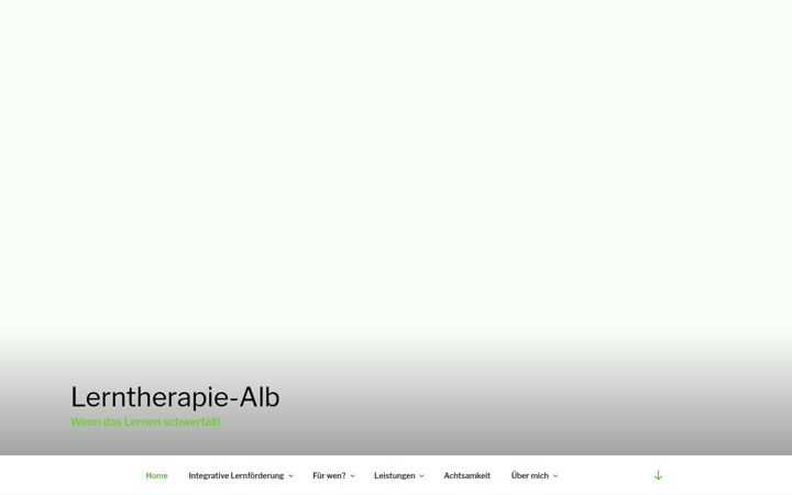 Captură de ecran a lerntherapie-alb.de