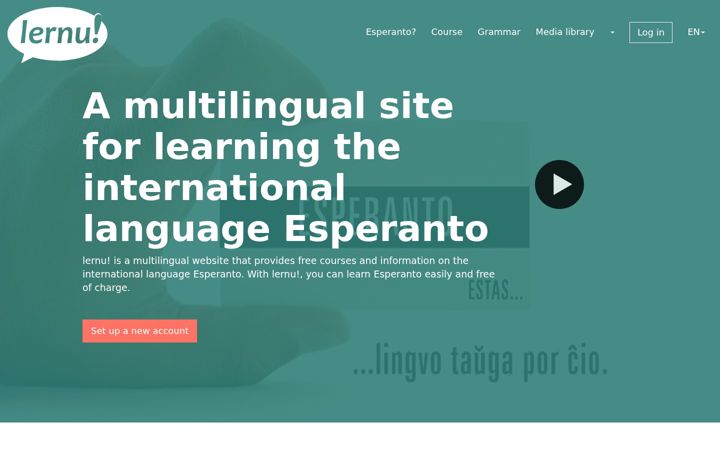 Screenshot of lernu.net
