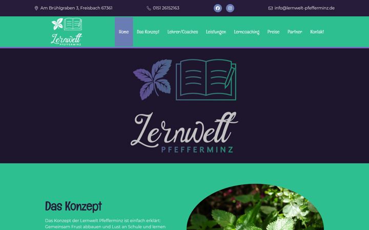 Screenshot of lernwelt-pfefferminz.de