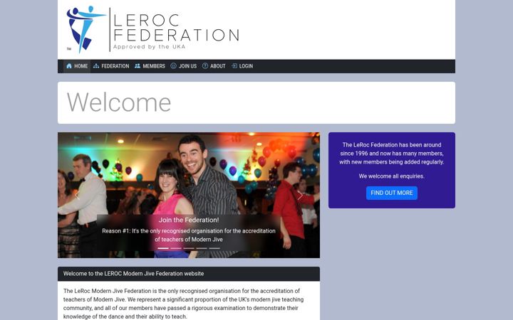 Screenshot of leroc.org