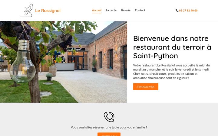 Screenshot of lerossignol-saintpython.fr