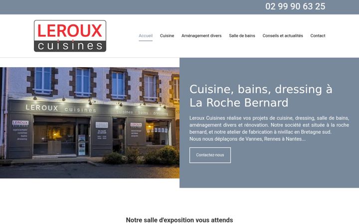 Screenshot of leroux-cuisines.com