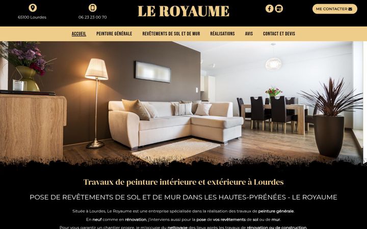 Screenshot of leroyaume65.fr