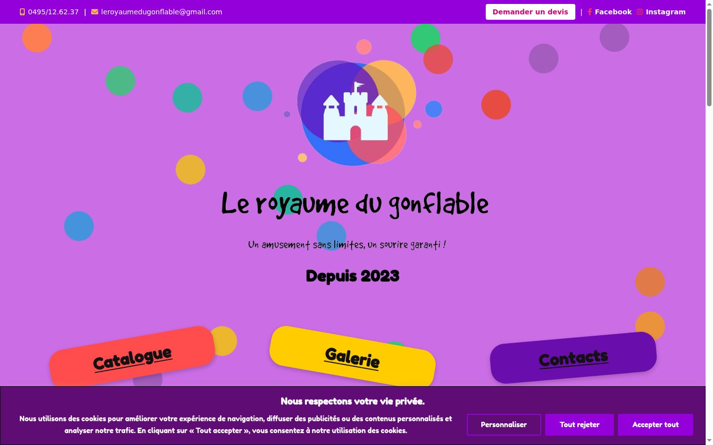 Screenshot tal-banner tal-kunsens muri qabel kwalunkwe interazzjoni