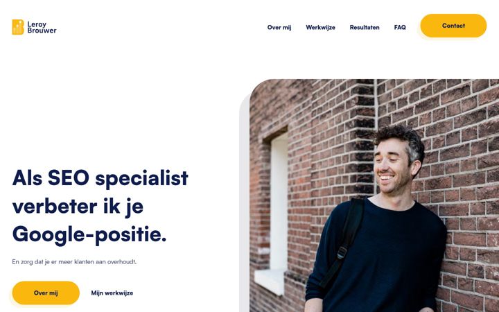 Screenshot of leroybrouwer.nl