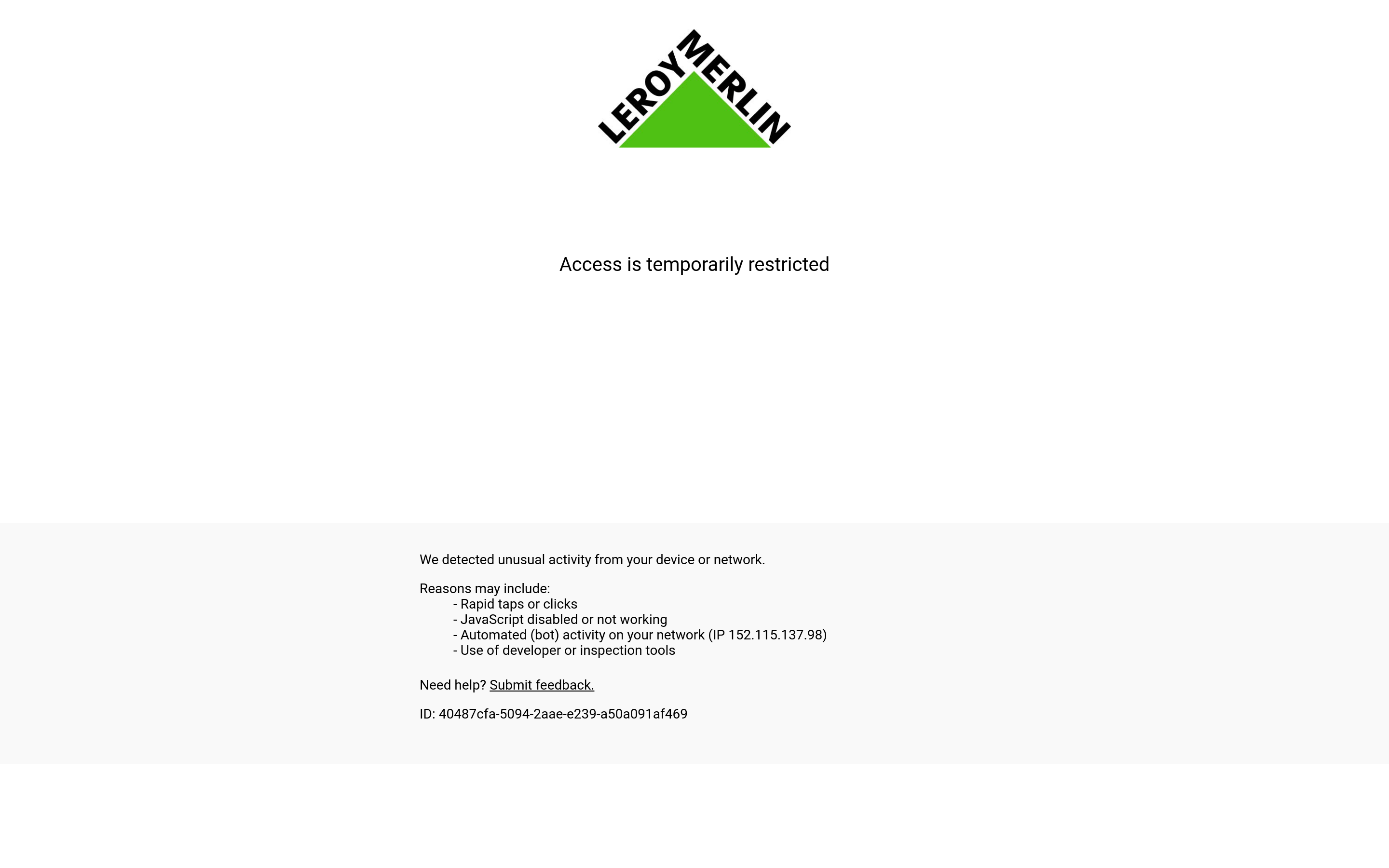 Screenshot of leroymerlin.es