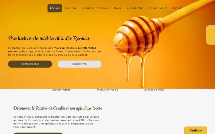 Screenshot of lerucherdecoralin.fr