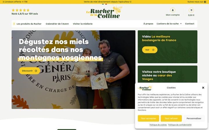 Screenshot of lerucherdelacolline.fr