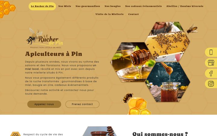 Screenshot of lerucherdepin.fr
