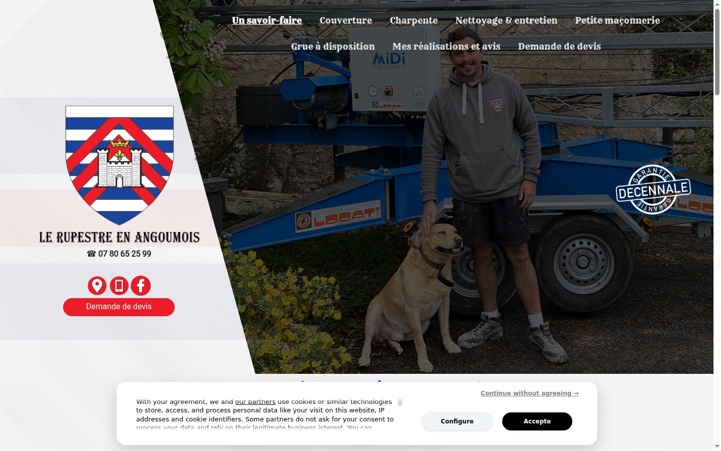 Sutikimo reklamjuostės, rodytos prieš bet kokią sąveiką, ekrano kopija