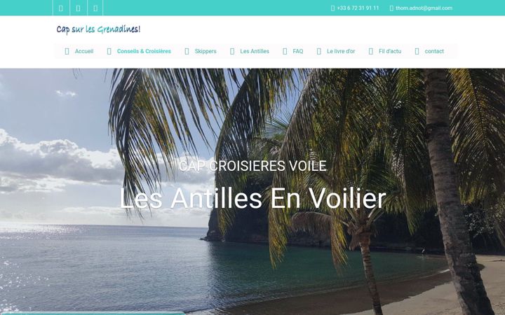 Screenshot of les-antilles-en-voilier.com