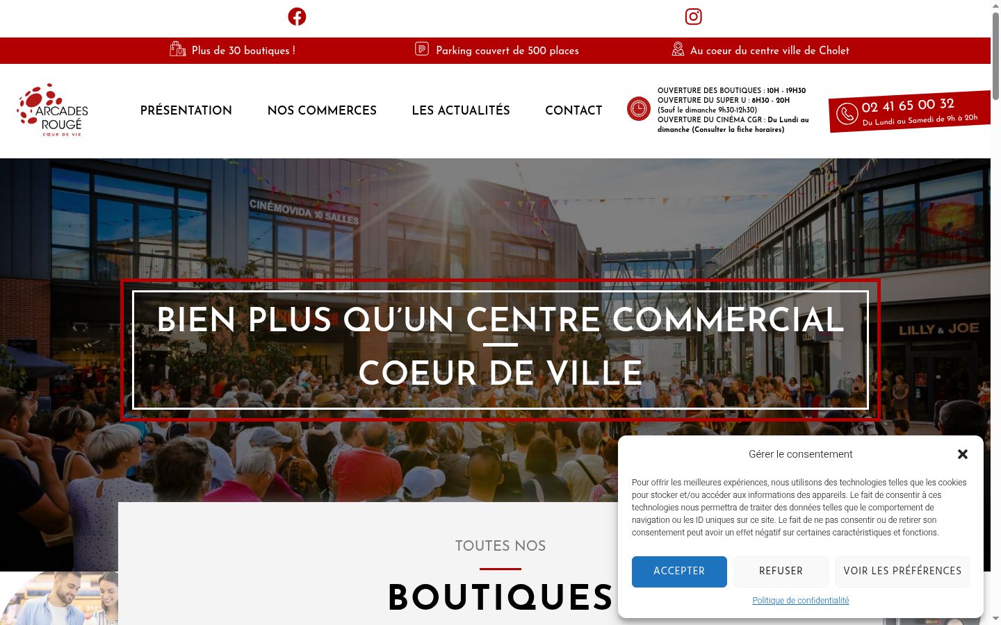 Screenshot tal-banner tal-kunsens muri qabel kwalunkwe interazzjoni