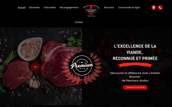 Screenshot of les-artisans-du-boeuf.fr