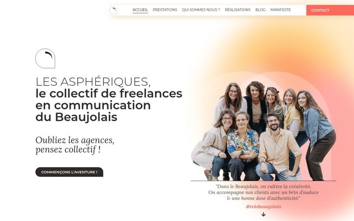 Screenshot of les-aspheriques.org